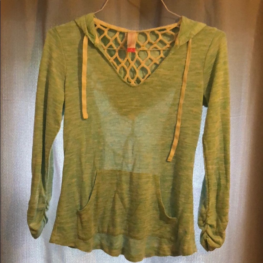 No Boundaries teal long sleeve